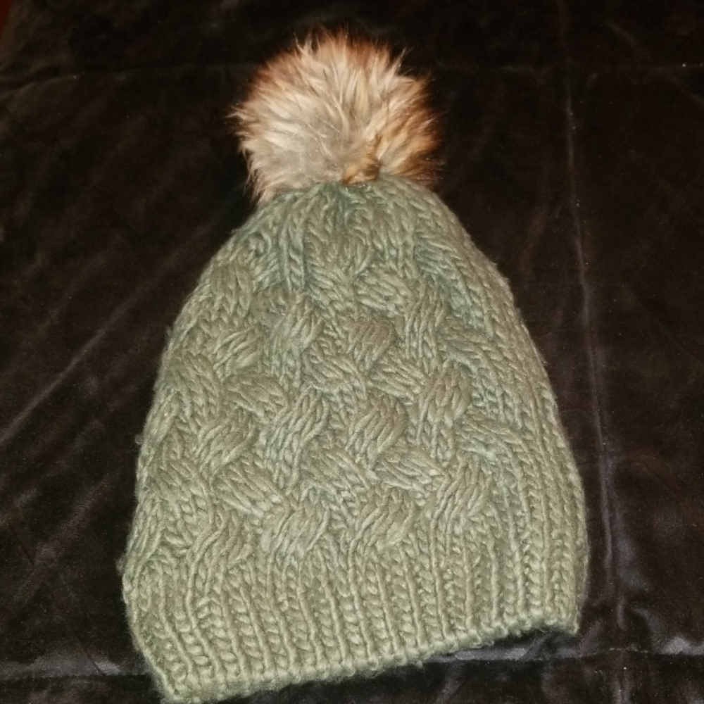 Olive green hat